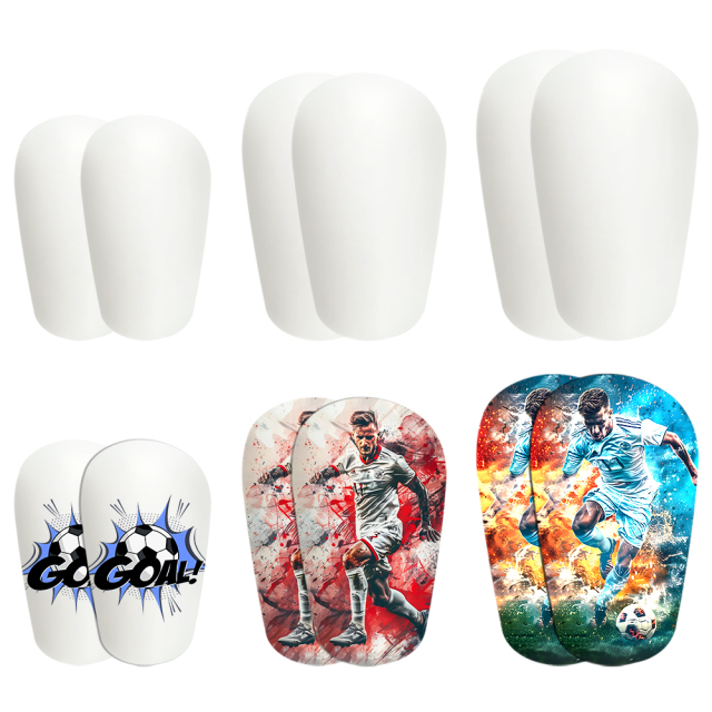 Personalized Sublimation Mini 3D Blank Soccer Shin Guards 3 Sizes Available