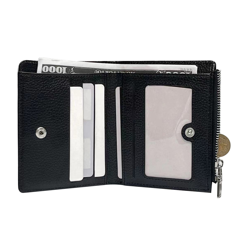Sublimation PU Leather Wallet Heat Transfer Coin Wallet with Zipper Men's Wallet