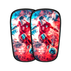 New Type of Shin Guards with Edges Carbon Fiber Shin Guards Sublimation Shin Pad Custom Soccer Shin Guards