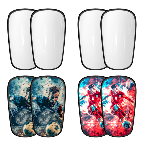 New Type of Shin Guards with Edges Carbon Fiber Shin Guards Sublimation Shin Pad Custom Soccer Shin Guards