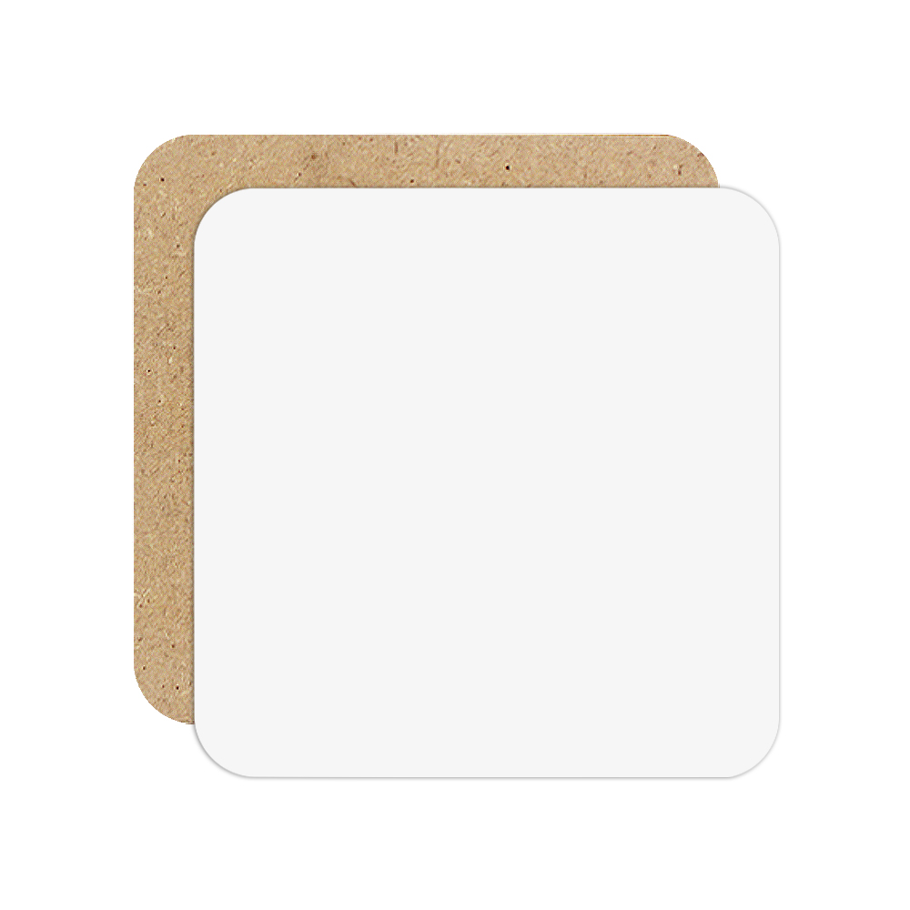 Sublimation MDF Coasters DIY Square/Round MDF Cup Pad with Cork & without Cork