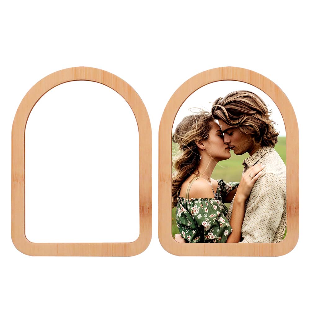 New Arrival 5 Styles Sublimation Blank Bamboo Crafts Sublimation Blanks Aluminum Photo Frame