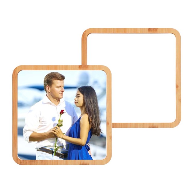 New Arrival 5 Styles Sublimation Blank Bamboo Crafts Sublimation Blanks Aluminum Photo Frame
