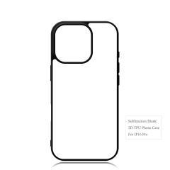 New Arrival Sublimation 2D TPU Phone Case for iPhone 16 Series DIY Shell With Aluminum Sheet