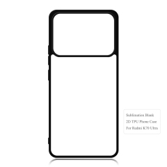 New Arrival Sublimation blank 2D TPU Phone Case for Redmi K60,K60E DIY Shell With Aluminum Sheet