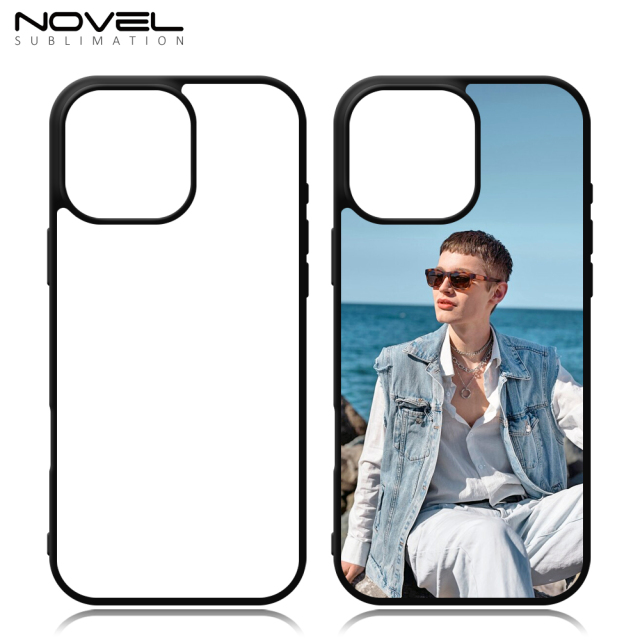 New Arrival Sublimation 2D TPU Phone Case for iPhone 16 Series DIY Shell With Aluminum Sheet