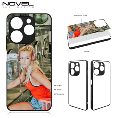 Smooth Sides!!! For Tecno Spark 10 Series Sublimation 2D TPU Silicone Phone Case Cover With Aluminum Insert
