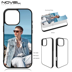 New Arrival Sublimation 2D TPU Phone Case for iPhone 16 Series,iPhone 16E DIY Shell With Aluminum Sheet