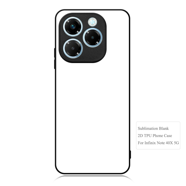 New Arrival!!! Sublimation 2D TPU Case Cover for Infinix Note 40 4G,Note 40 Pro 4G/5G,Note 40X 5G With Aluminum Insert