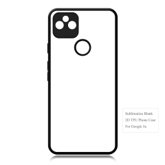 For Google Pixel 5A 5G Sublimation Blank 2D TPU+PC Case Cover With Aluminum Sheet