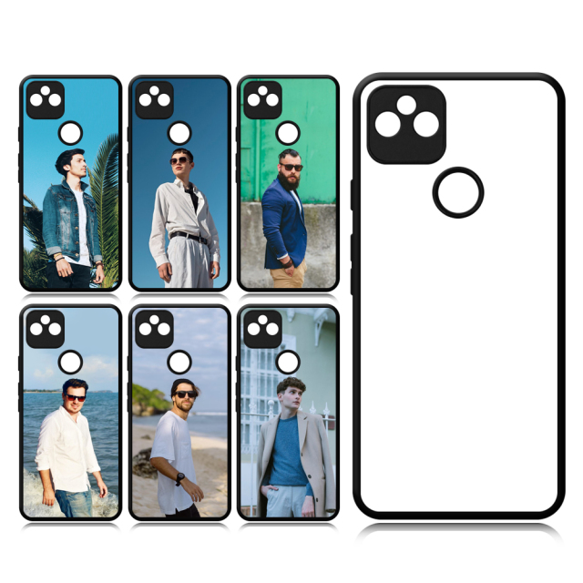 For Google Pixel 5A 5G Sublimation Blank 2D TPU+PC Case Cover With Aluminum Sheet