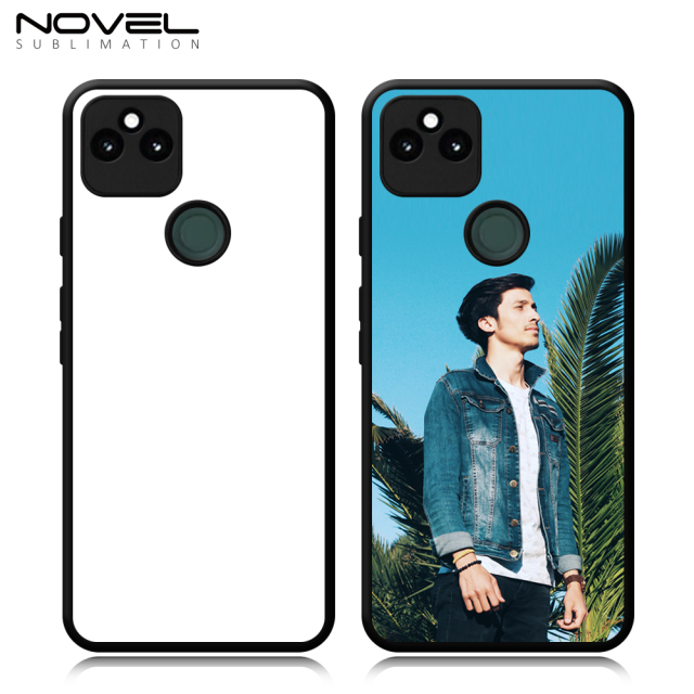 For Google Pixel 5A 5G Sublimation Blank 2D TPU+PC Case Cover With Aluminum Sheet