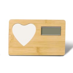 New Arrival Sublimation Blank Bamboo Clock Photo Frames Sublimation Blanks Aluminum Photo Frame