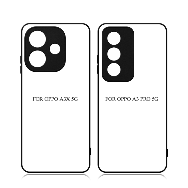 New arrival!!! For Oppo A3X 5G,Oppo A3 Pro 5G Sublimation 2D TPU Case Cover With Aluminum Insert