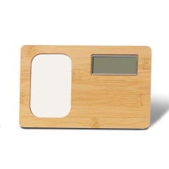 New Arrival Sublimation Blank Bamboo Clock Photo Frames Sublimation Blanks Aluminum Photo Frame