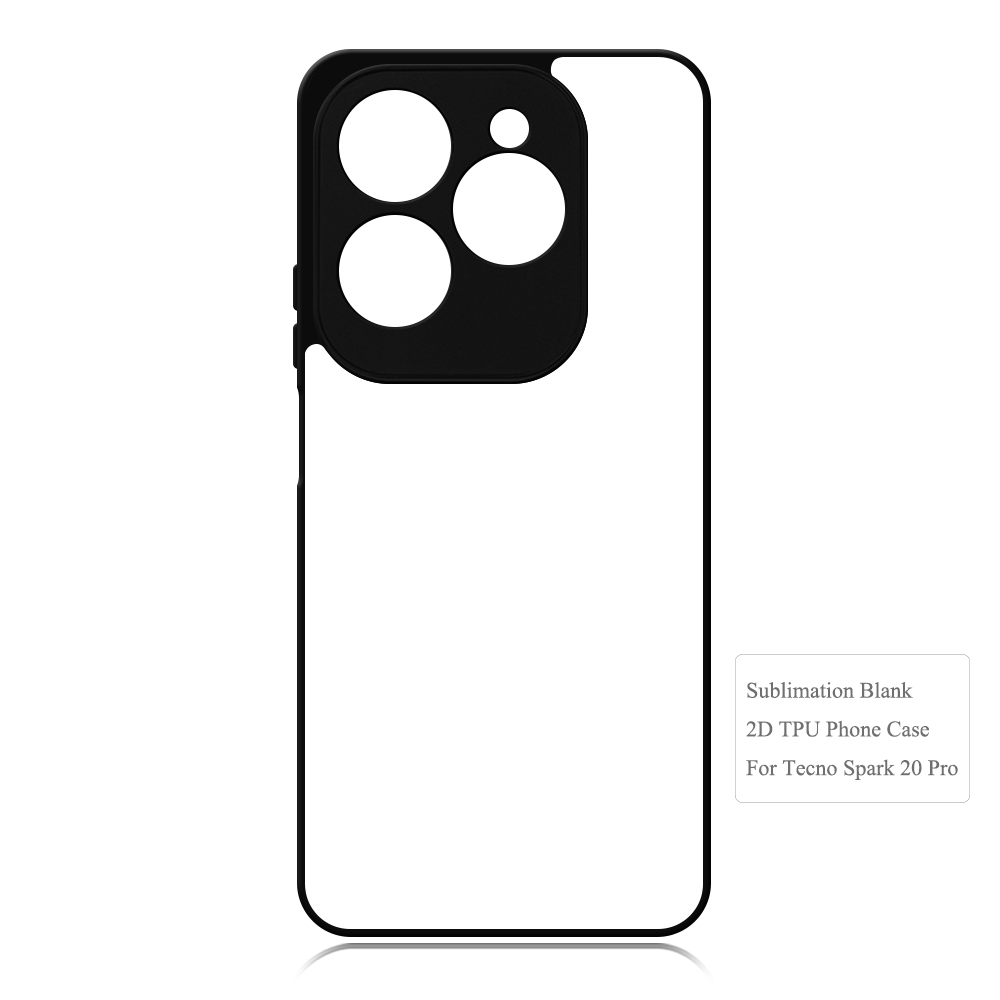 For Tecno Spark 30,Tecno Spark 30 5G,Spark 20 Pro+,Tecno Camon 30,Tecno Camon 40 Sublimation 2D TPU Phone Case Cover With Aluminum Insert
