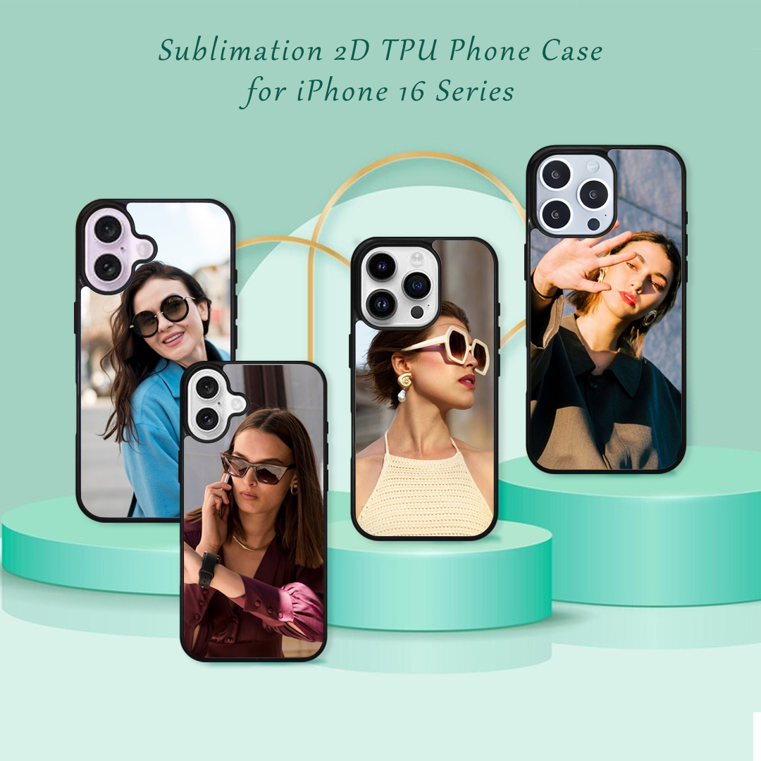 New Arrival Sublimation 2D TPU Phone Case for iPhone 16 Series,iPhone 16E DIY Shell With Aluminum Sheet