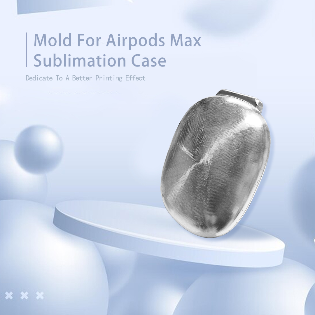 Sublimation Blank Airpods Max Coated 3D PC Case Mold Glossy and Matte Available Custom Earphone Case Mold for 1 PCS