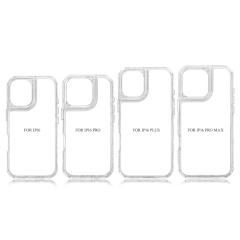 New arrival Sublimation 2D 3in1 Transparent Phone Case For iPhone 16,15,14,12 Series