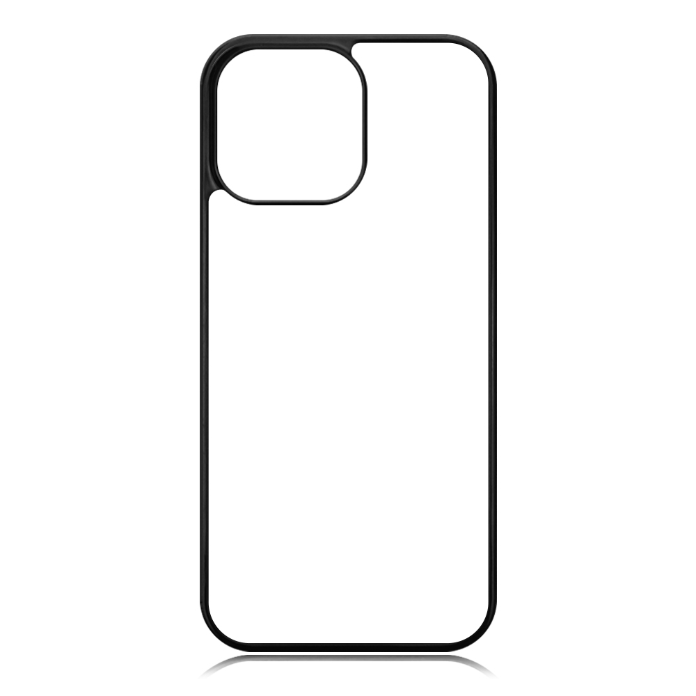 For iPhone 17/16/15/14/12/7/8 Sublimation 2D PC Hard Plastic Phone Case With Metal Insert