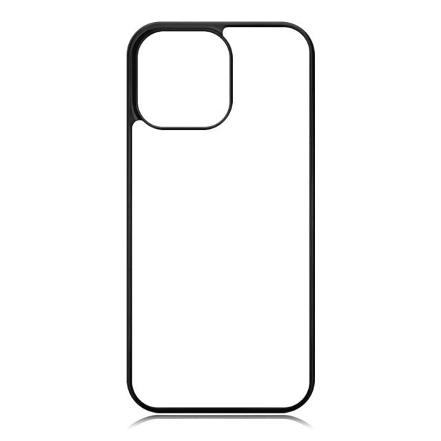 For iPhone 16/15/14/12/7/8 Sublimation 2D PC Hard Plastic Phone Case With Metal Insert