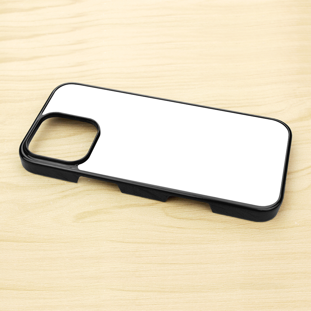 For iPhone 17/16/15/14/12/7/8 Sublimation 2D PC Hard Plastic Phone Case With Metal Insert