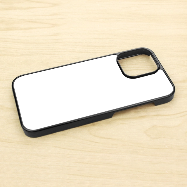 For iPhone 16/15/14/12/7/8 Sublimation 2D PC Hard Plastic Phone Case With Metal Insert