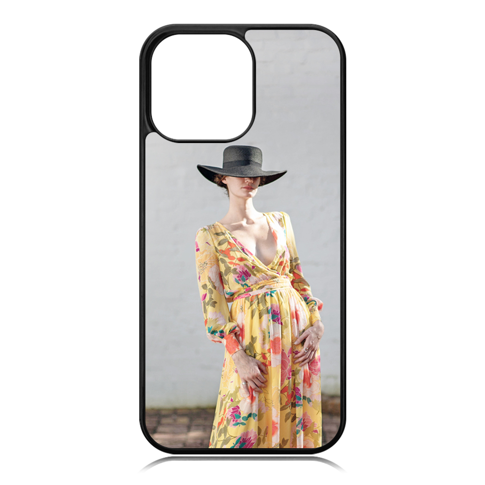 For iPhone 17/16/15/14/12/7/8 Sublimation 2D PC Hard Plastic Phone Case With Metal Insert
