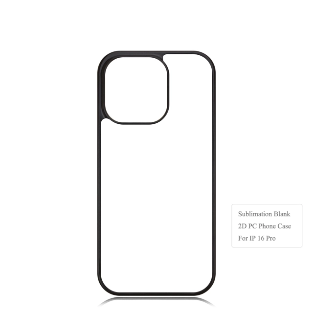 For iPhone 16/15/14/12/7/8 Sublimation 2D PC Hard Plastic Phone Case With Metal Insert