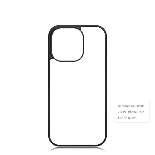 For iPhone 16/15/14/12/7/8 Sublimation 2D PC Hard Plastic Phone Case With Metal Insert