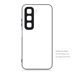 New Arrival Sublimation 2D TPU Phone Case for Infinix Hot 10 Lite,Infinix Hot 50 Series with Aluminum Insert