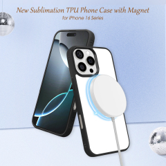 New arrival Sublimation 2D TPU Magsafe Phone Case For iPhone 16 Series,iPhone 15 Series Support Wireless Charging with Soft Film Insert