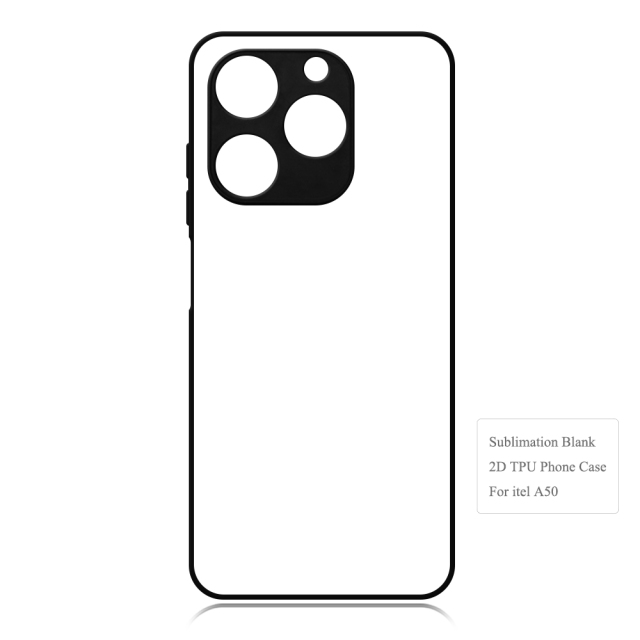 Smooth Sides!!! For Itel A50,Itel A70 4G 2D TPU Phone Case Soft Silicone Phone Shell With Aluminum Insert For Sublimation Printing