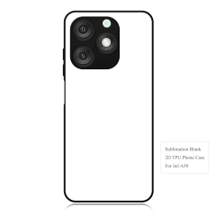 Smooth Sides!!! For Itel A50,Itel A70 4G 2D TPU Phone Case Soft Silicone Phone Shell With Aluminum Insert For Sublimation Printing