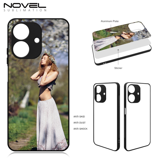 For Realme Note 60 Sublimation Customized 2D TPU Phone Case With Metal Insert Phone Cover