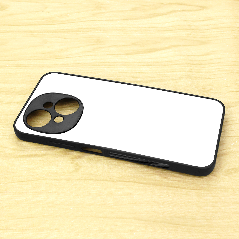 Smooth Sides!!! For Tecno Pop 9 Sublimation DIY 2D Soft Silicone TPU Phone Case Phone Shell With Aluminum Insert