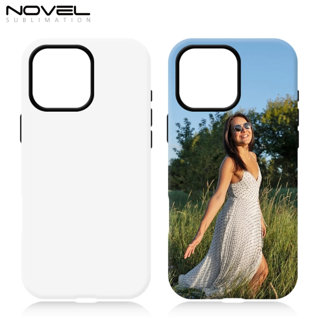 New arrival Sublimation 3D 2in1 Magsafe Phone Case For iPhone 13,14,15,16 Series Support Wireless Charging