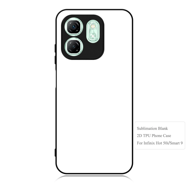 New Arrival Sublimation 2D TPU Phone Case for Infinix Hot 50i/Smart 9 with Aluminum Insert