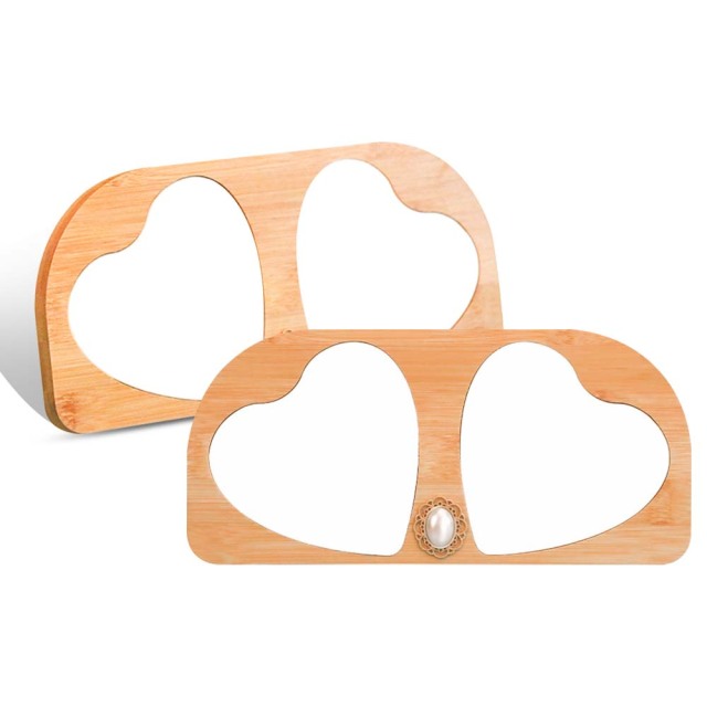 New Arrival Sublimation Blank Bamboo Couple Photo Frames Sublimation Blanks Aluminum Photo Frame Display for Lovers Creative Gift