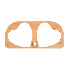 New Arrival Sublimation Blank Bamboo Couple Photo Frames Sublimation Blanks Aluminum Photo Frame Display for Lovers Creative Gift