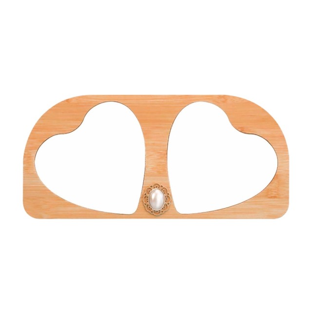 New Arrival Sublimation Blank Bamboo Couple Photo Frames Sublimation Blanks Aluminum Photo Frame Display for Lovers Creative Gift