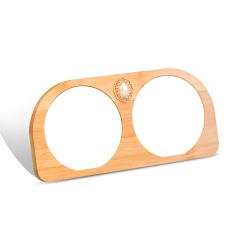 New Arrival Sublimation Blank Bamboo Couple Photo Frames Sublimation Blanks Aluminum Photo Frame Display for Lovers Creative Gift