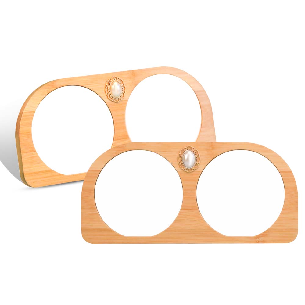 New Arrival Sublimation Blank Bamboo Couple Photo Frames Sublimation Blanks Aluminum Photo Frame Display for Lovers Creative Gift