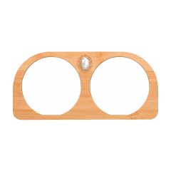 New Arrival Sublimation Blank Bamboo Couple Photo Frames Sublimation Blanks Aluminum Photo Frame Display for Lovers Creative Gift