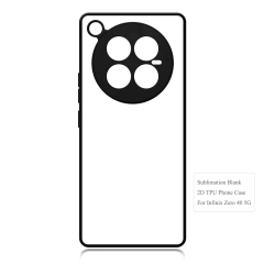 New Arrival Sublimation 2D TPU Phone Case for Infinix Zero 40, Zero 30 Series with Aluminum Insert