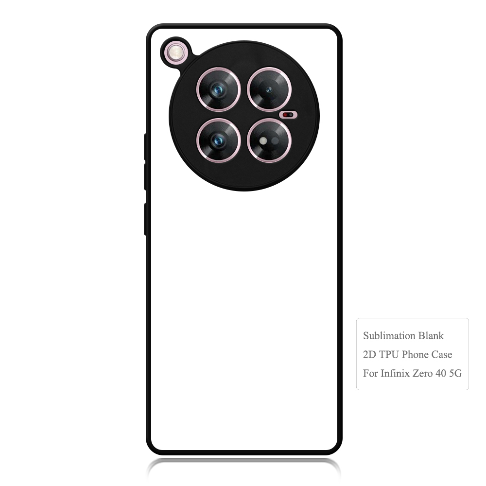 New Arrival Sublimation 2D TPU Phone Case for Infinix Zero 40, Zero 30 Series with Aluminum Insert