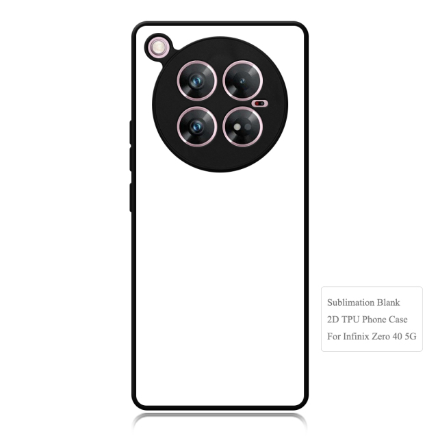 New Arrival Sublimation 2D TPU Phone Case for Infinix Zero 30 Series with Aluminum Insert