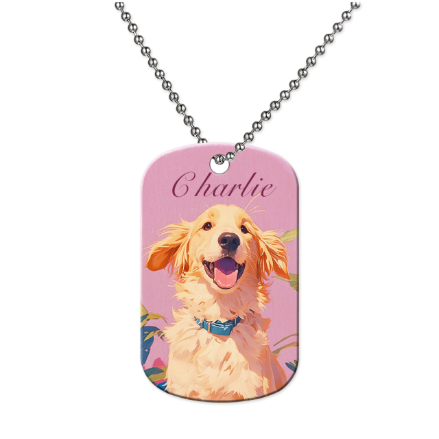 New Arrival Sublimation Stainless Steel Double Sided Print Dog Tags White & Silver Available