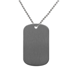 New Arrival Sublimation Stainless Steel Double Sided Print Dog Tags White & Silver Available