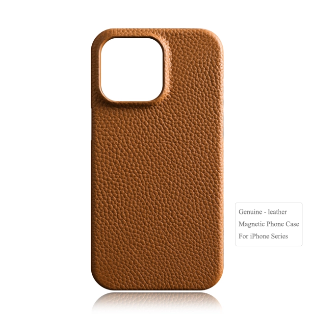 New Arrival Genuine Leather Magnetic Phone Case for iPhone 16,15,14,13 Series 17 Colors Available
